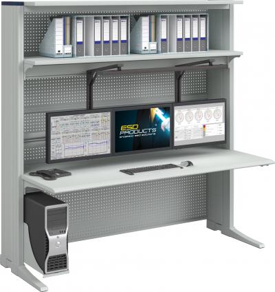 3-Level ESD Workstation AES Oscar Configuration 1800 x 900 mm Knurr Vertiv Workstations Elicon Consoles